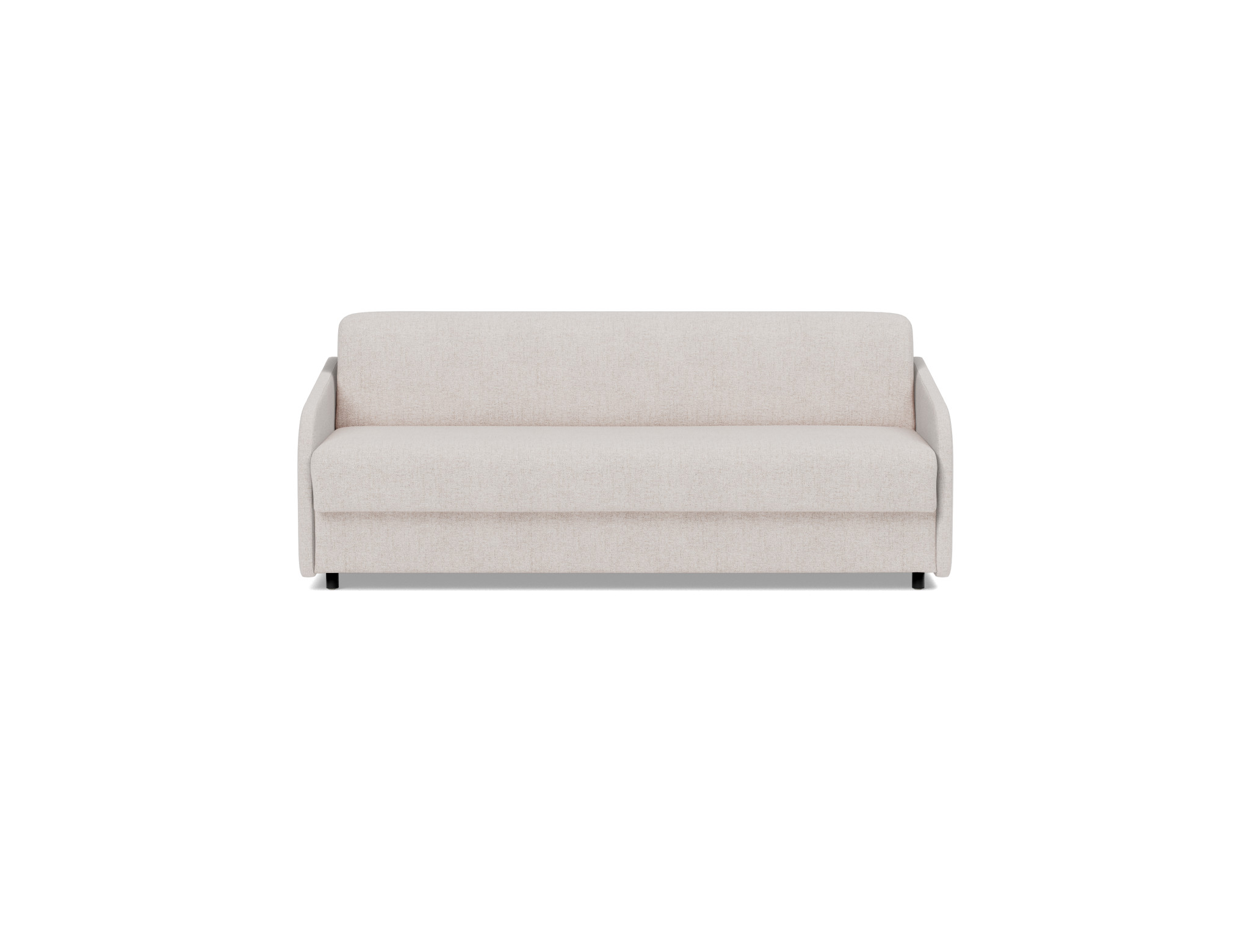 Schlafsofa Eivor mit Memory-Matratze 160 Strukturierter Stoff Weda 300-Weda-Sand