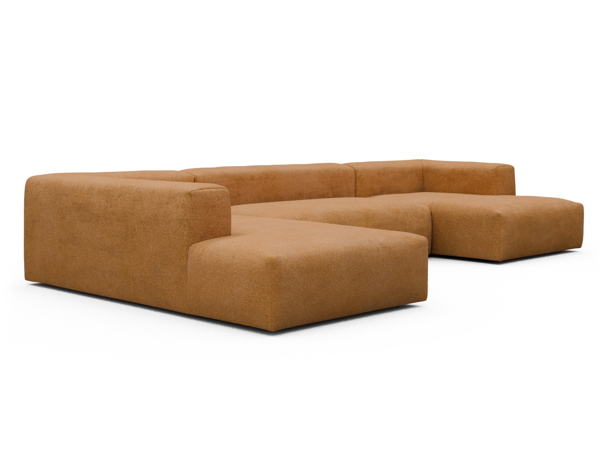 Skandi Home Wohnlandschaft Fred Relax-Ecke links mit 2-Sitzer und Chaiselongue rechts Casone-Warm-Yellow moebelfaktor