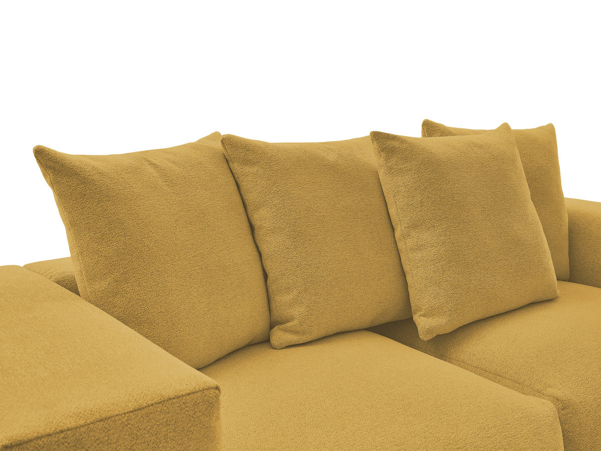 Bobochic Voltaire Sofa 3-Sitzer 248 × 100 cm Melange-Stoff Gelb