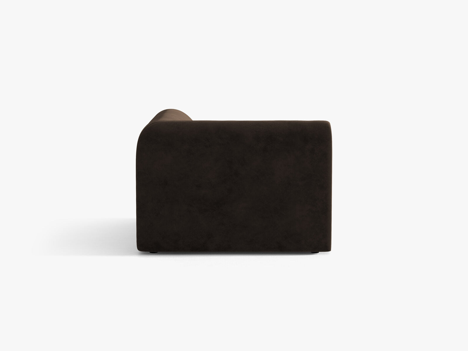 Micadoni Modul Ecke Miley Samt Bluvel Dunkelbraun