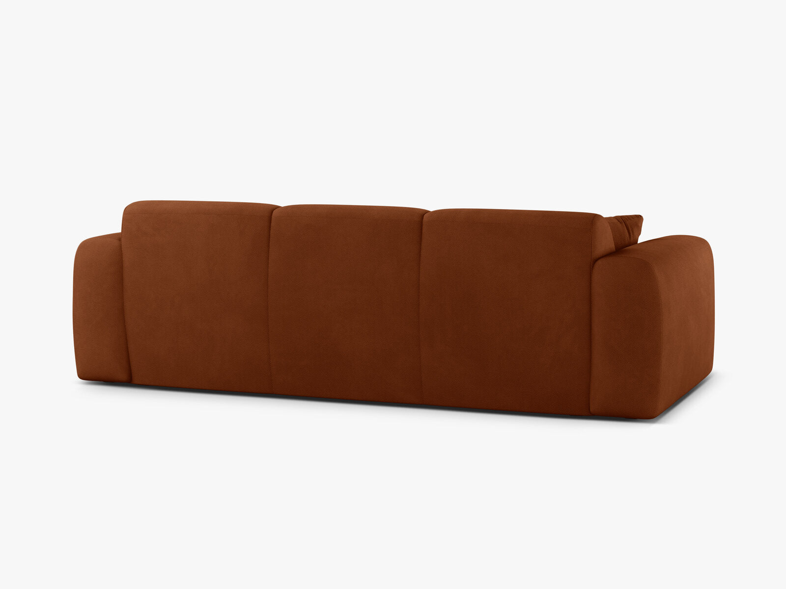 Micadoni Sofa Molino 3-Sitzer Strukturierter Stoff Rebel Orange