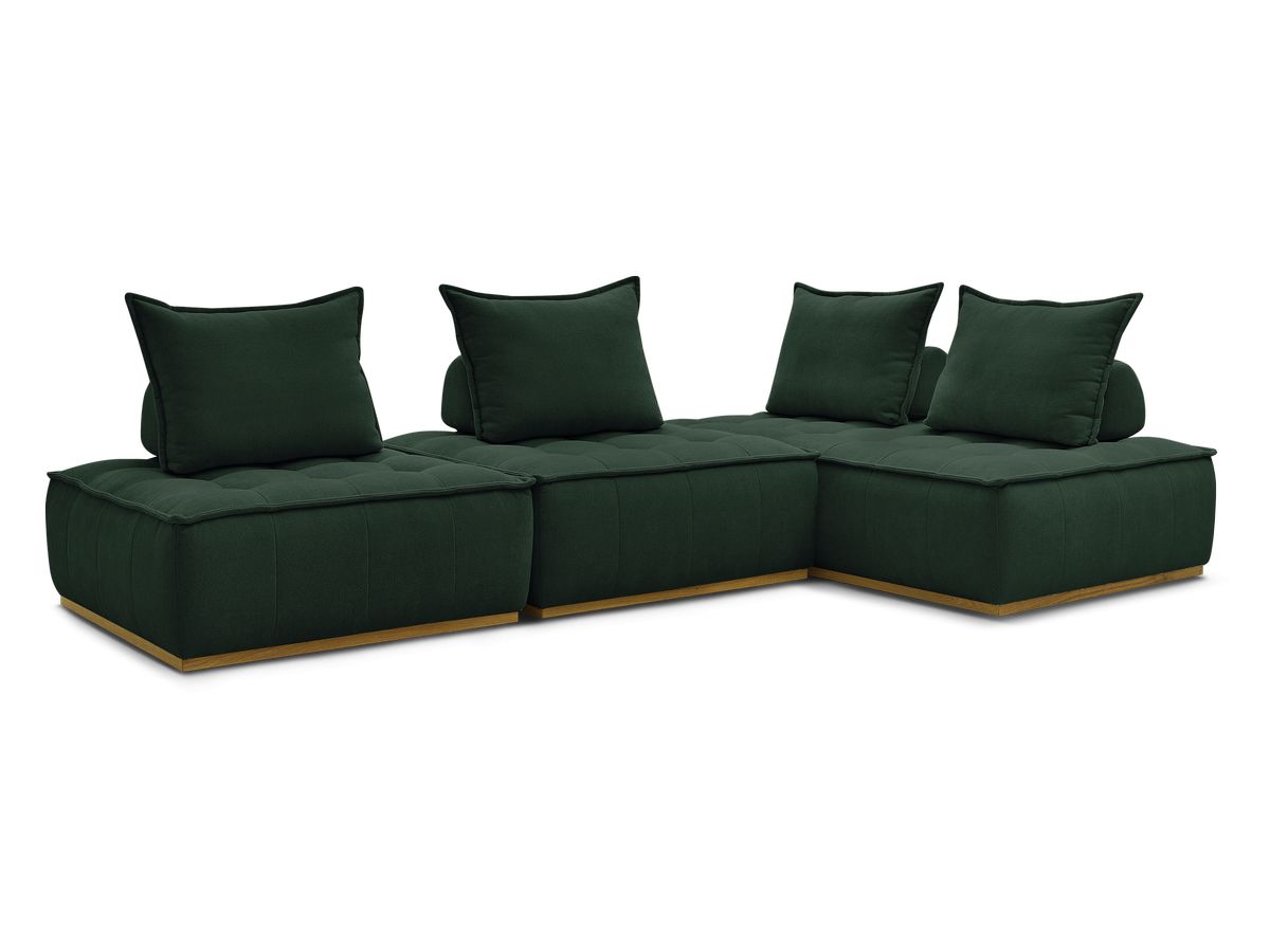 Bobochic Elisa Ecksofa Strukturstoff Grün