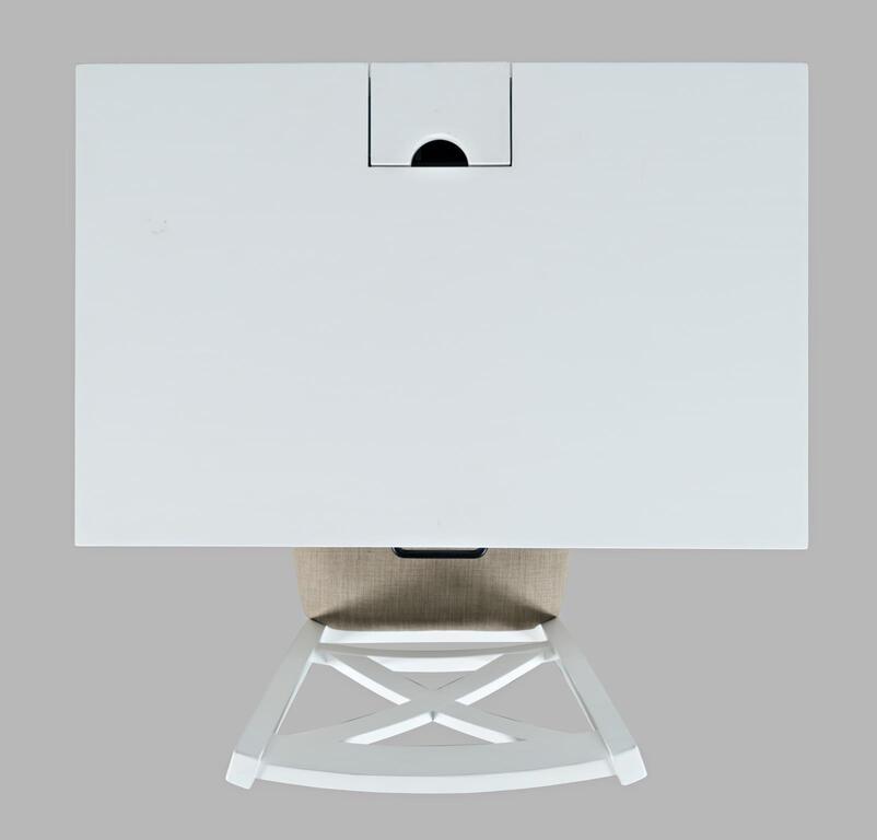 Livin Hill Set Avola: Schreibtisch 76 cm + Stuhl Weiß