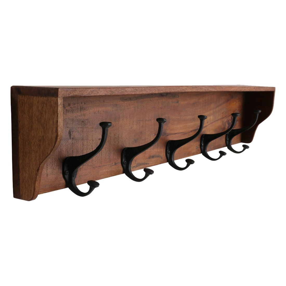 Raw Materials Wandgarderobe Factory Recyclingholz 5 Haken