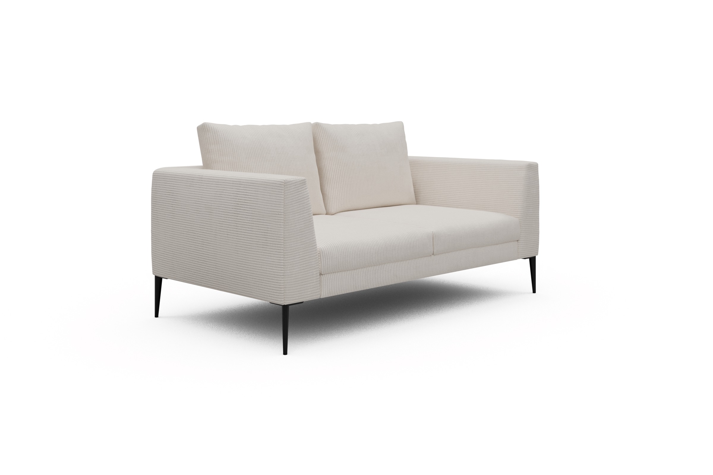 Sofa Paul 2-Sitzer Corduroy Ivory Skandi Home moebelfaktor