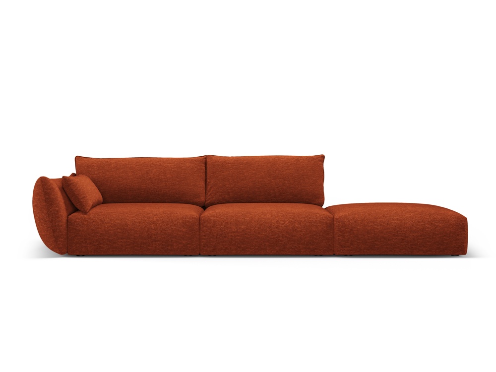 Cosmopolitan Design Sofa Matera 4-Sitzer offen Chenille Eden Ziegel Rechts
