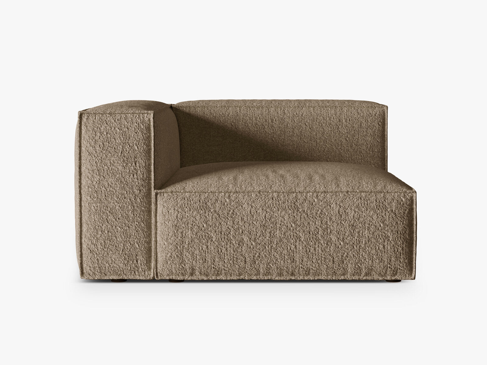 Micadoni Eckmodul Nuria 2-Sitzer Links Boucle Cappuccino