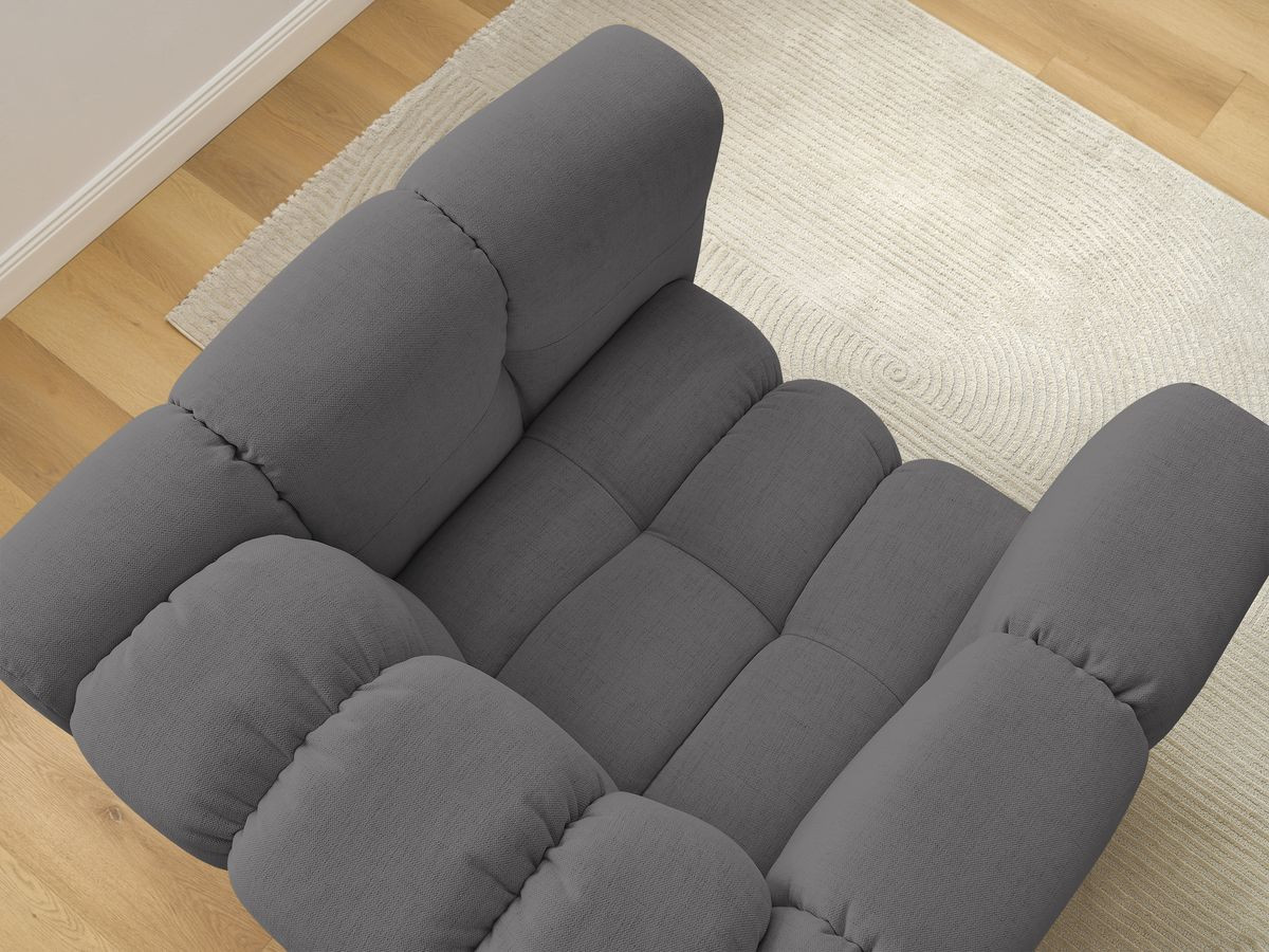 Bobochic Ulysse Sessel Stoff Dunkelgrau