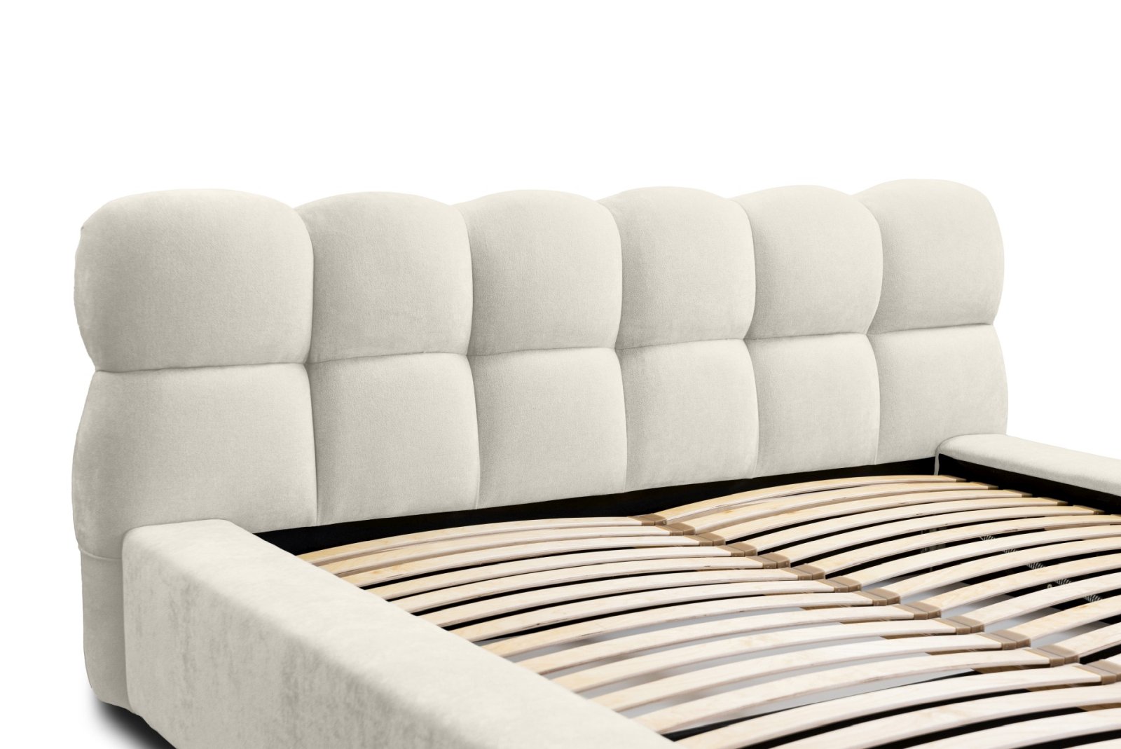 Polsterbett Vento-New Chenille 140x200 mit Metallrahmen Ditra-New 01
