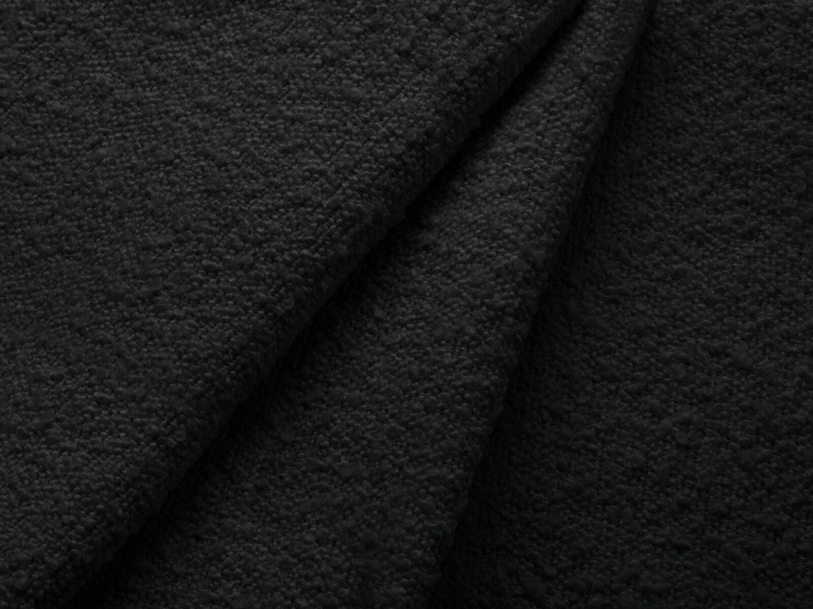 Micadoni Schlafsofa Jodie 3-Sitzer Boucle Baloo Schwarz
