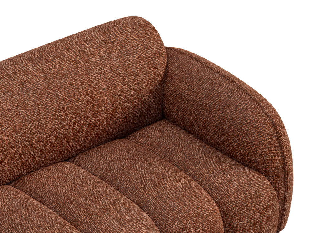 Cosmopolitan Design Sofa Bilbao 3-Sitzer Boucle Miles Terrakotta