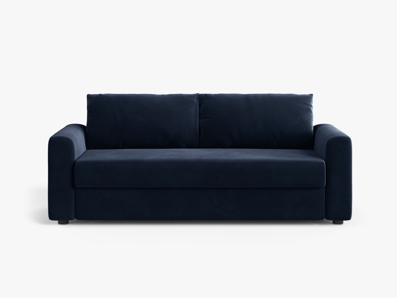 Micadoni Sofa mit Schlaffunktion David 3-Sitzer Samt Salvador Königsblau