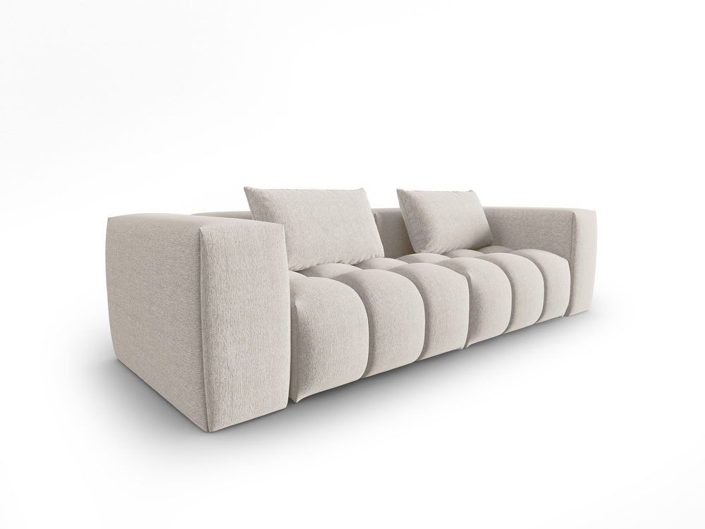 Cosmopolitan Design Sofa Verona 3-Sitzer Strukturierter Stoff Sorella Beige
