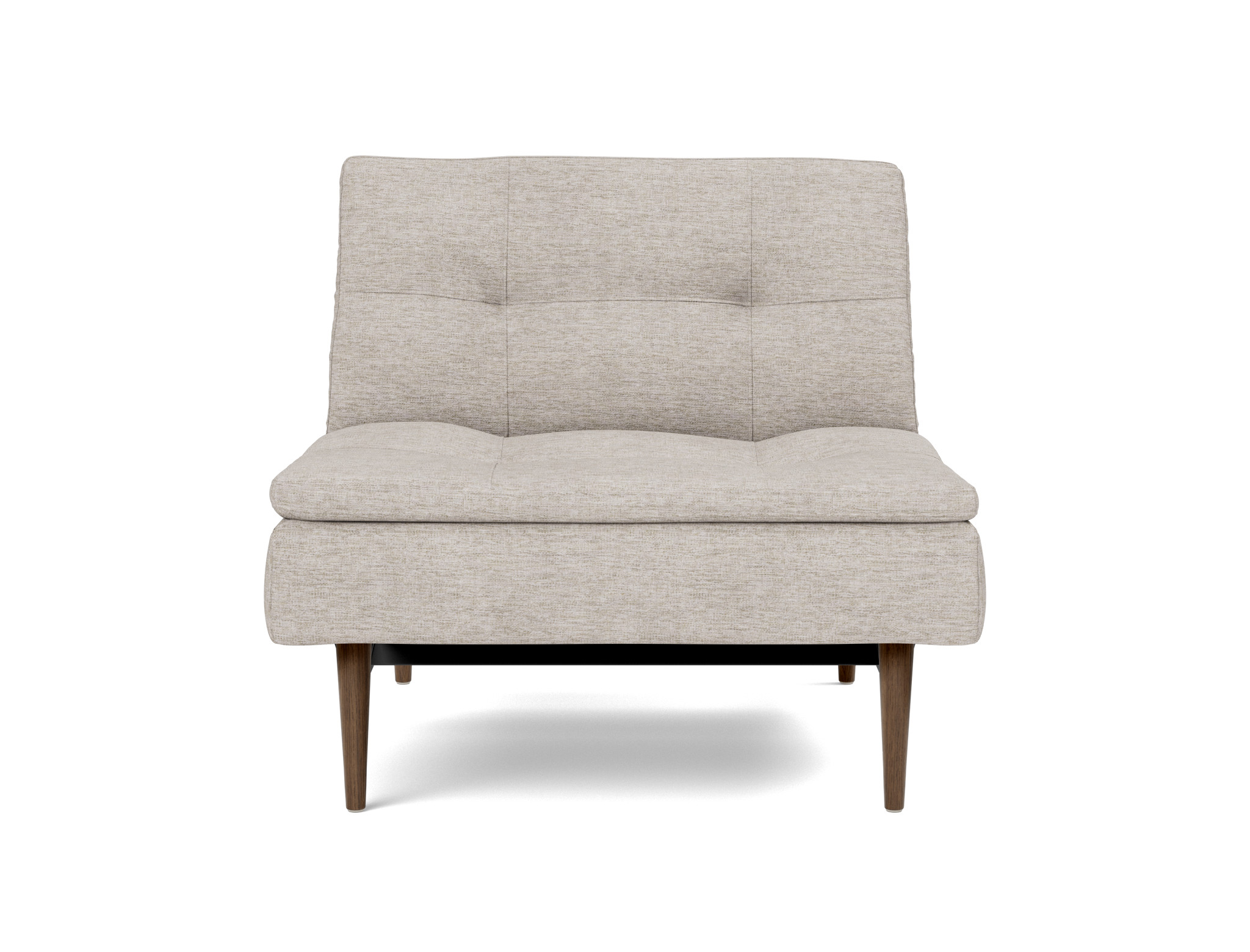 Sessel Dublexo Chenille Yuveno 471-Sand Beine Styletto Eiche dunkel