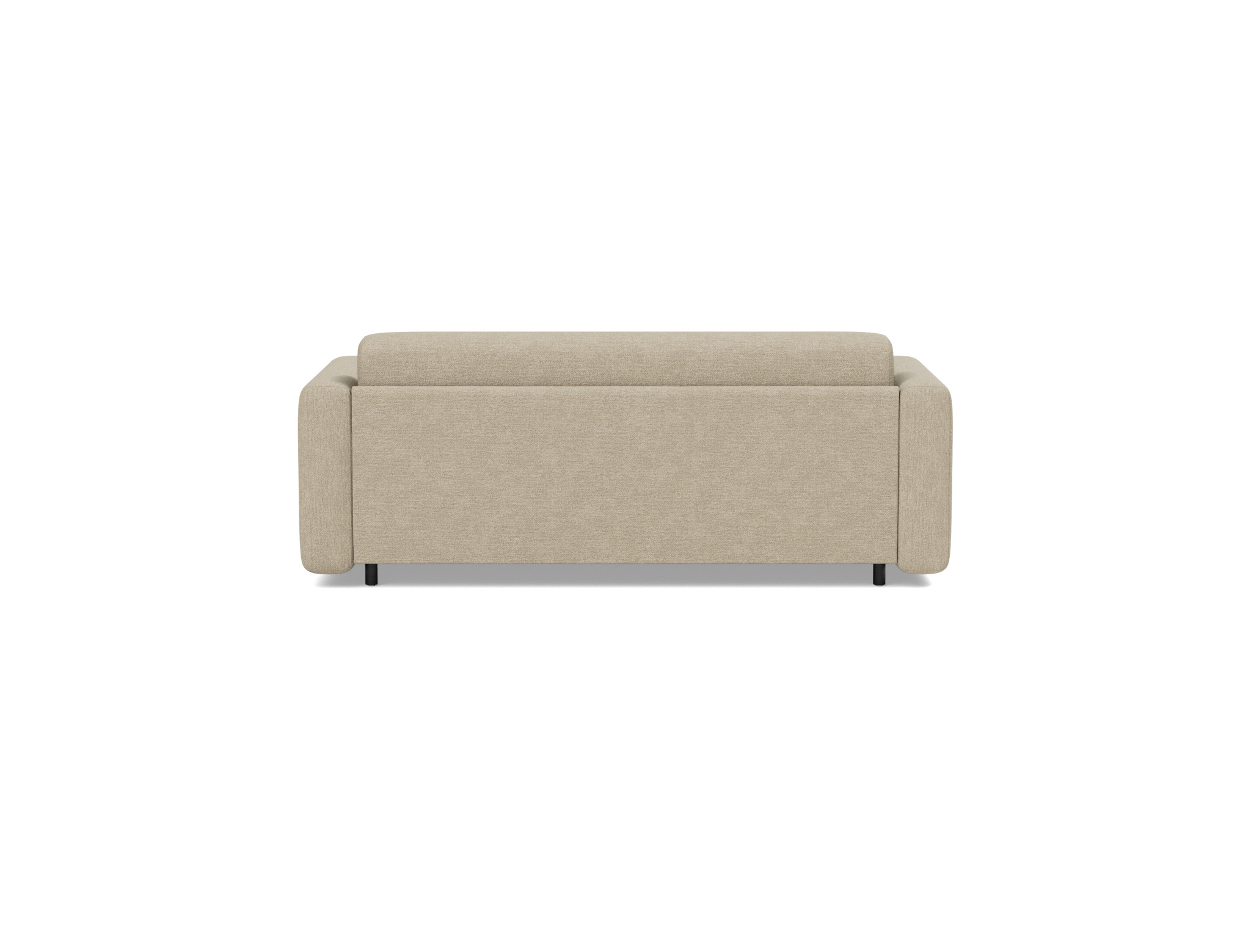 Schlafsofa Killian mit Memory-Matratze 140 Strukturierter Stoff Taura 356-Sand