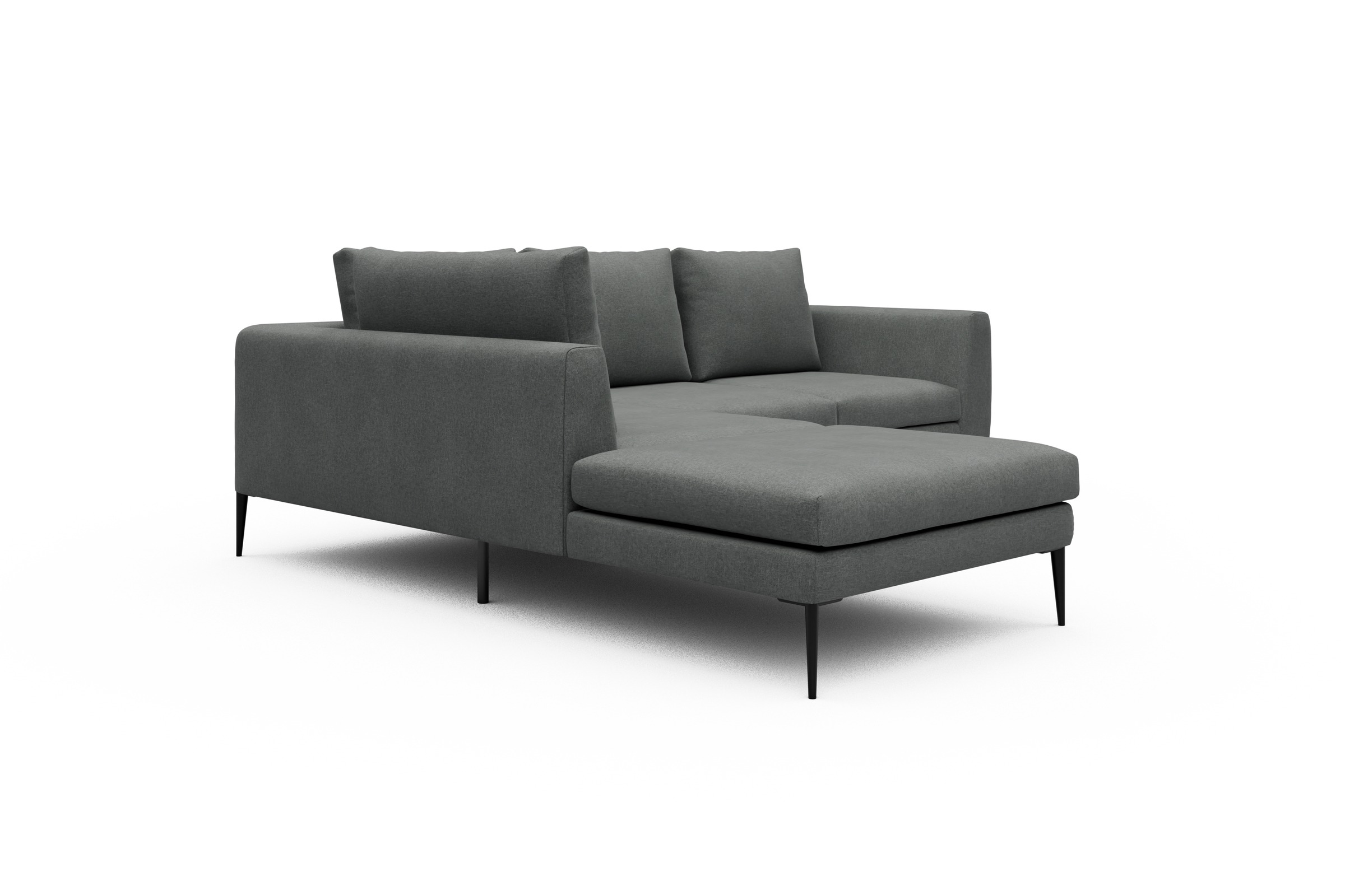 Ecksofa Paul Relax-Ecke links mit 2-Sitzer Satya-Steel