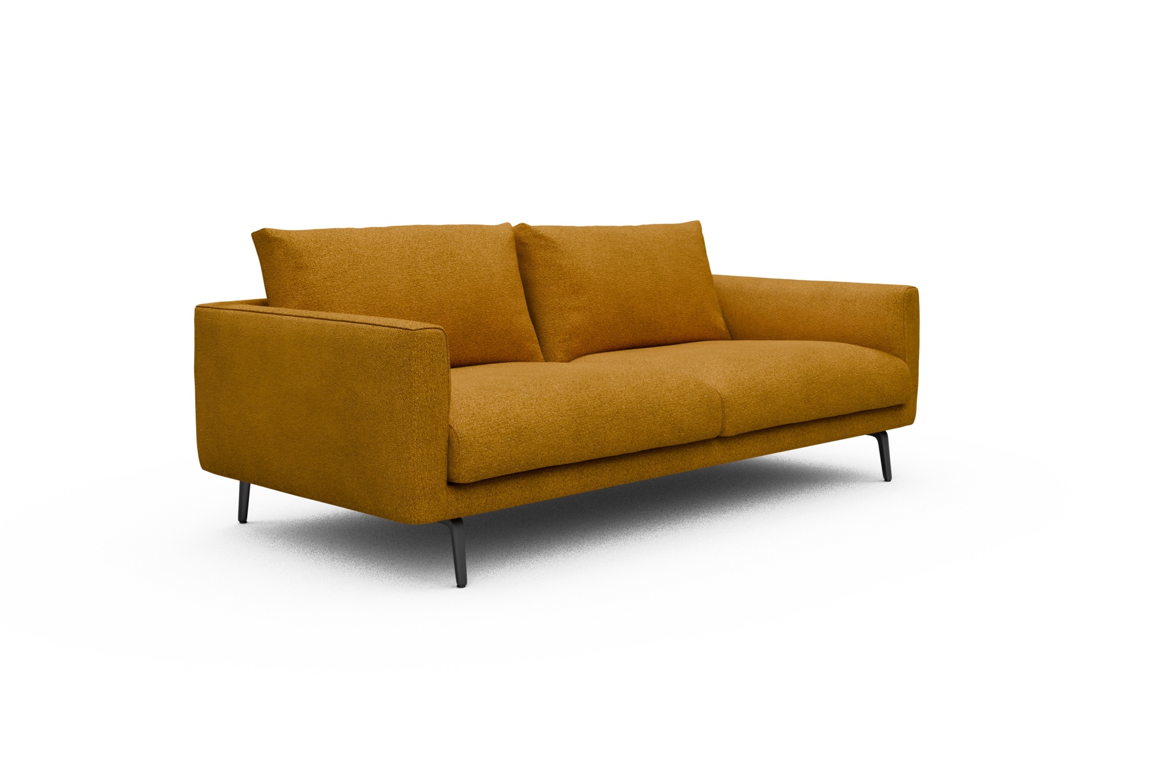 Sofa Karl 3-Sitzer Boucle-Ochre