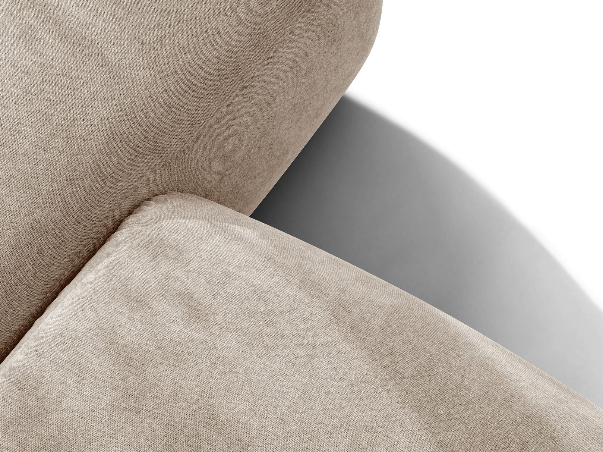 Micadoni Ophelia Sofa 3-Sitzer Strukturierter Stoff Liberty Beige