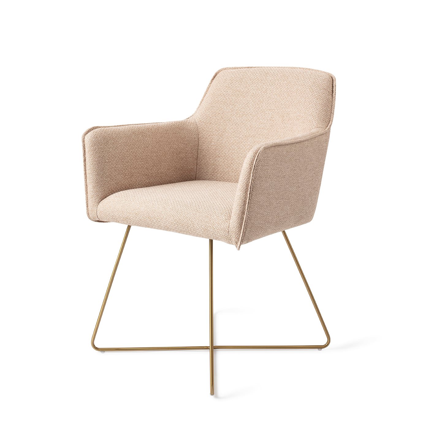 Jesper Home Esszimmerstuhl Hofu Wild-Walnut Cross Gold