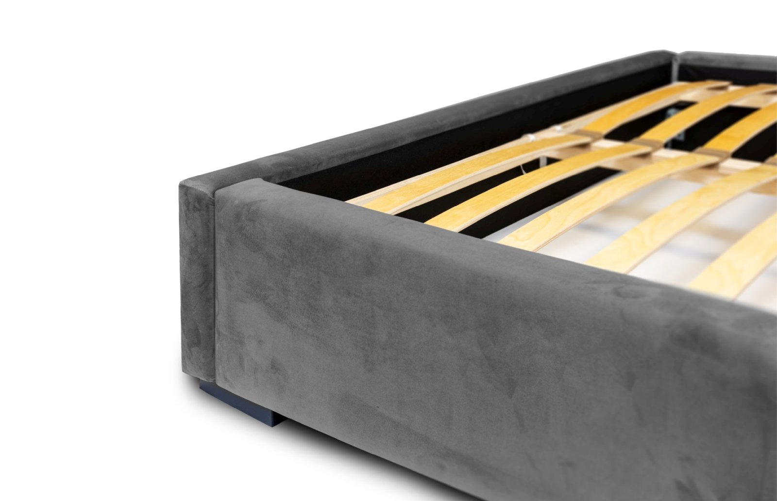 Polsterbett Sento-I Samtstoff 140x200 mit Holzrahmen Magic Velvet 2271
