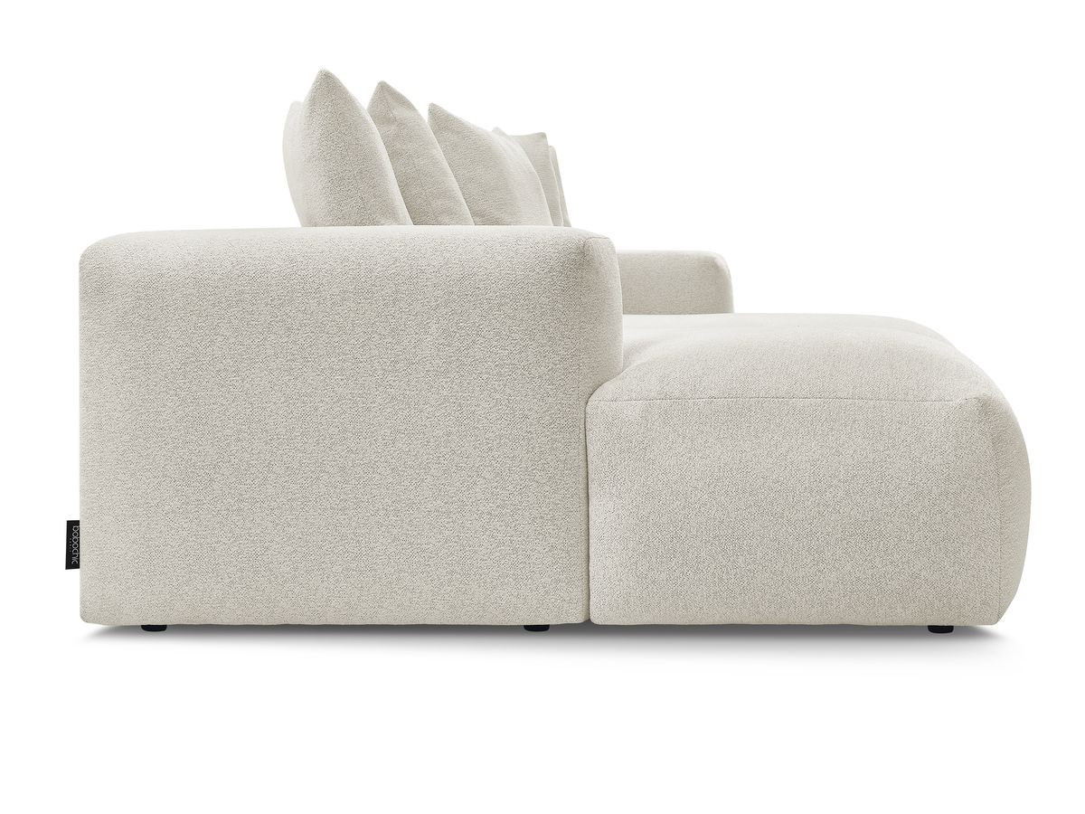 Bobochic Voltaire Sofa 4-Sitzer 248 × 170 cm Melange-Stoff Weiß
