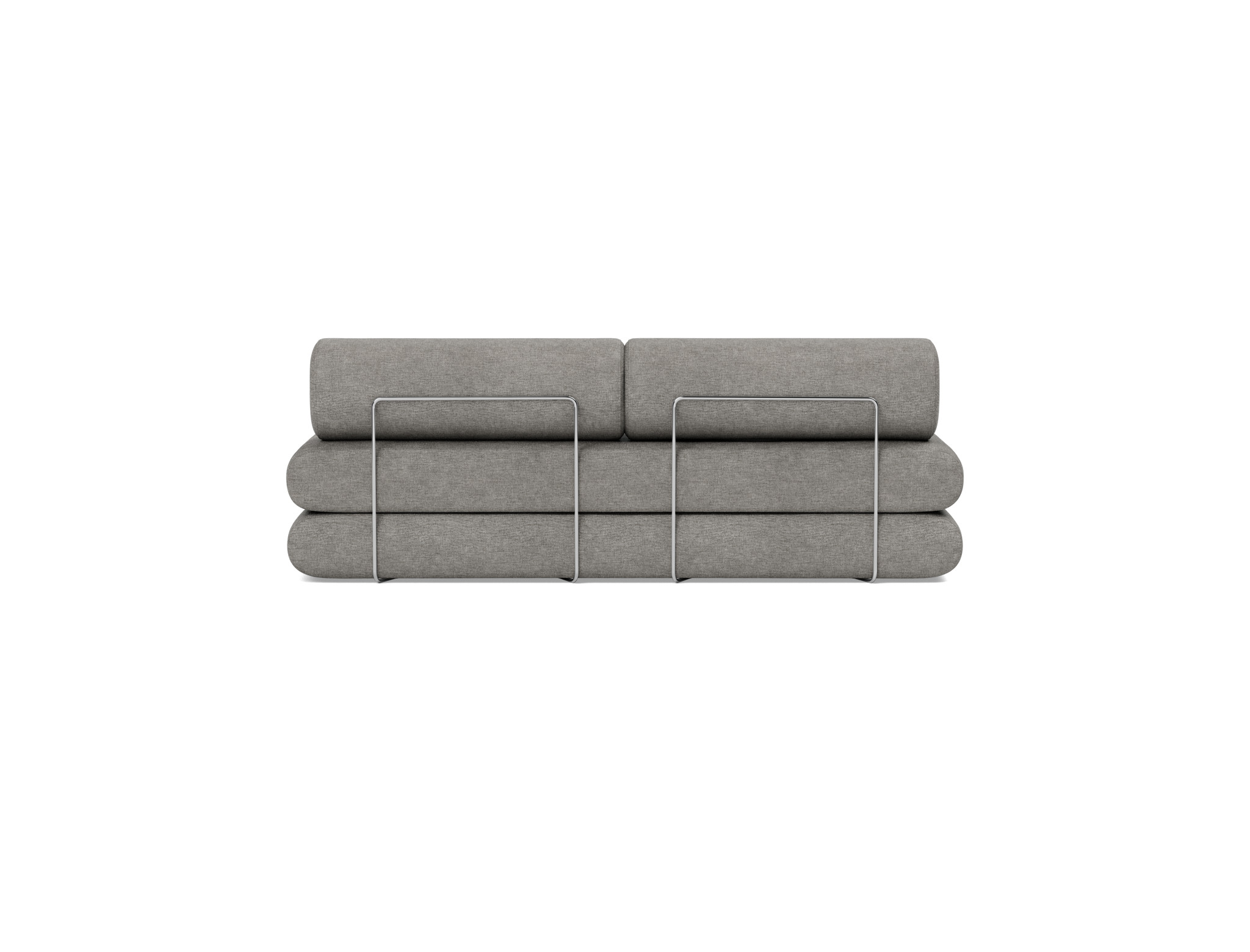 Tagesbett Circlus mit Rückenrollen Flachgewebe Avella 282-Warm-Grey