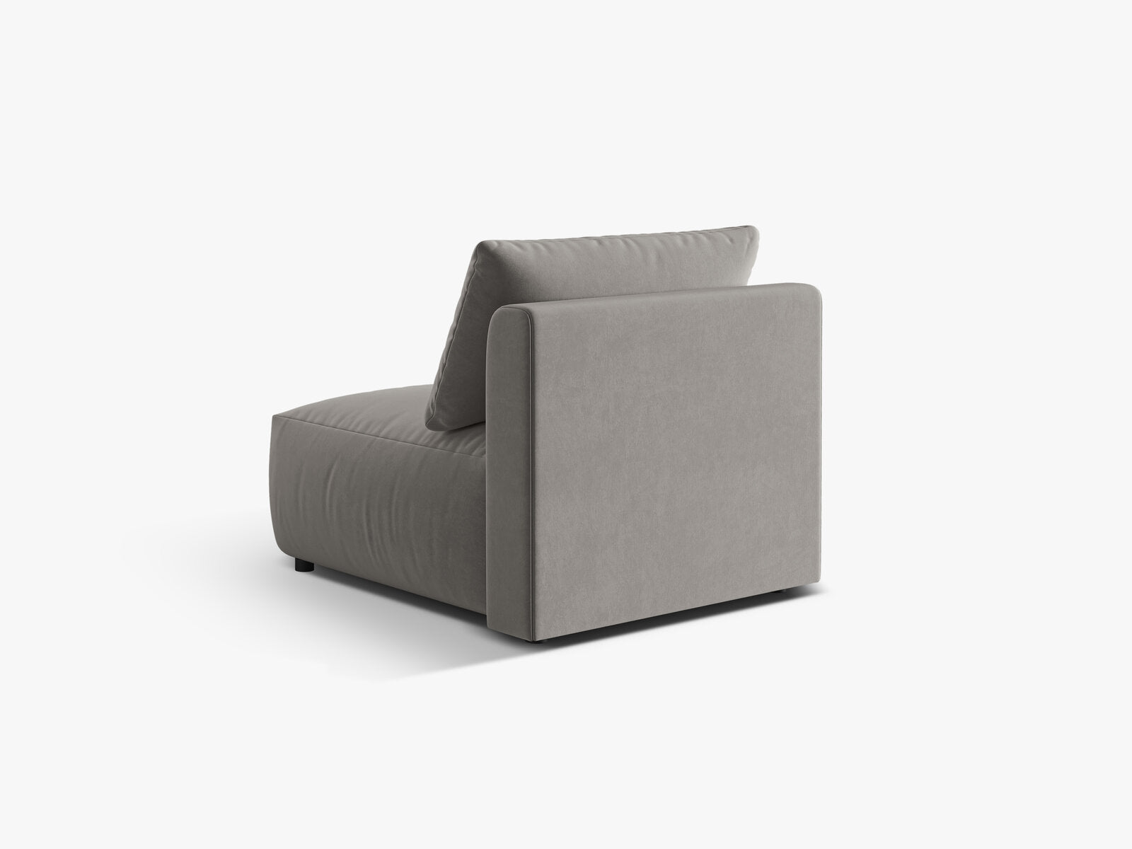 Micadoni Modul Chris 1-Sitzer Samt Grau