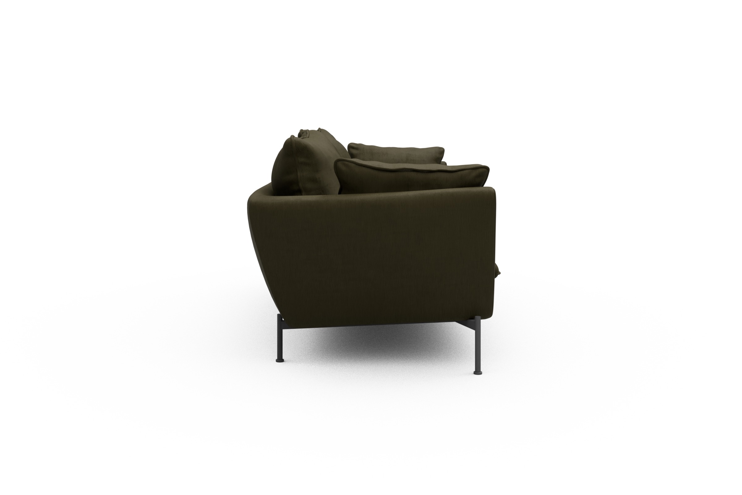 Sofa Anton PREMIUM 3-Sitzer Cordufine-Pine-Green