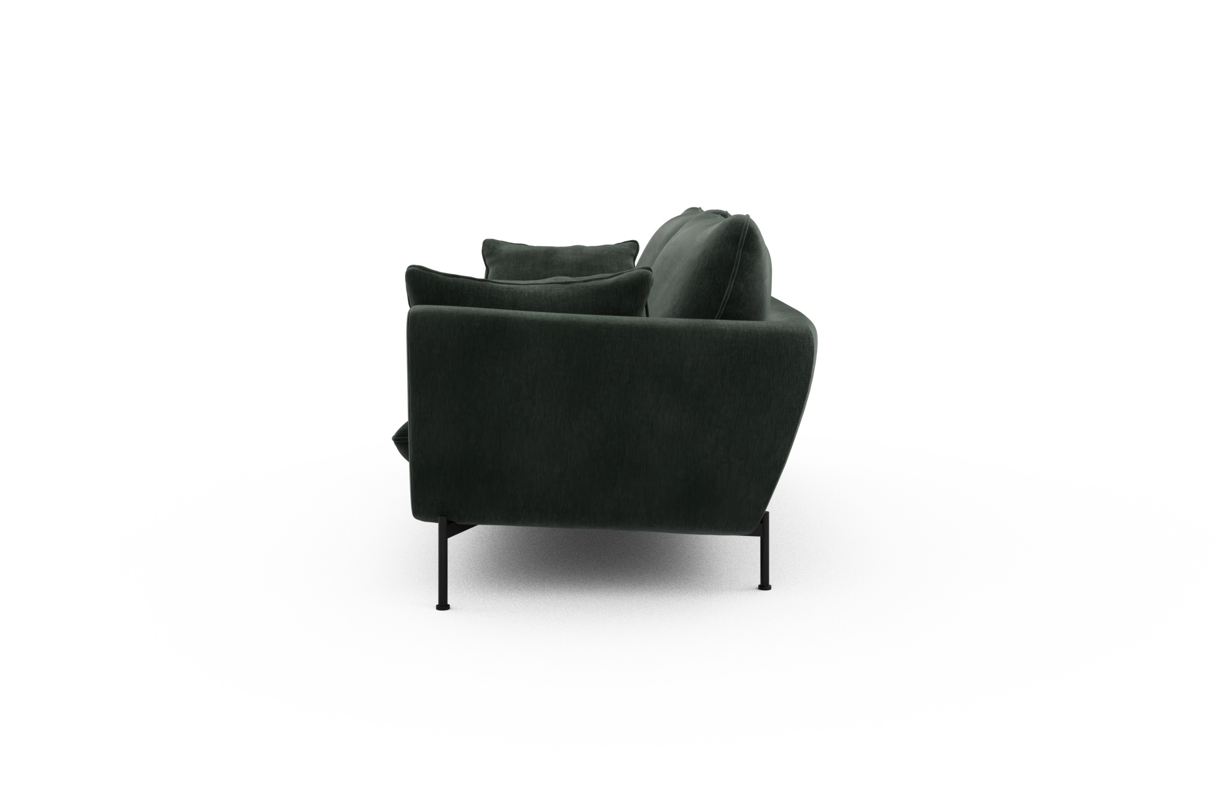 Sofa Anton 3-Sitzer Smooth-Laurel-Green