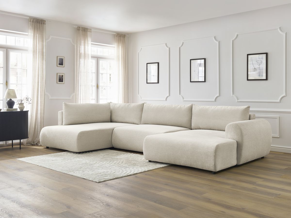 Bobochic Lucien Wohnlandschaft Stoff Beige Ecke rechts