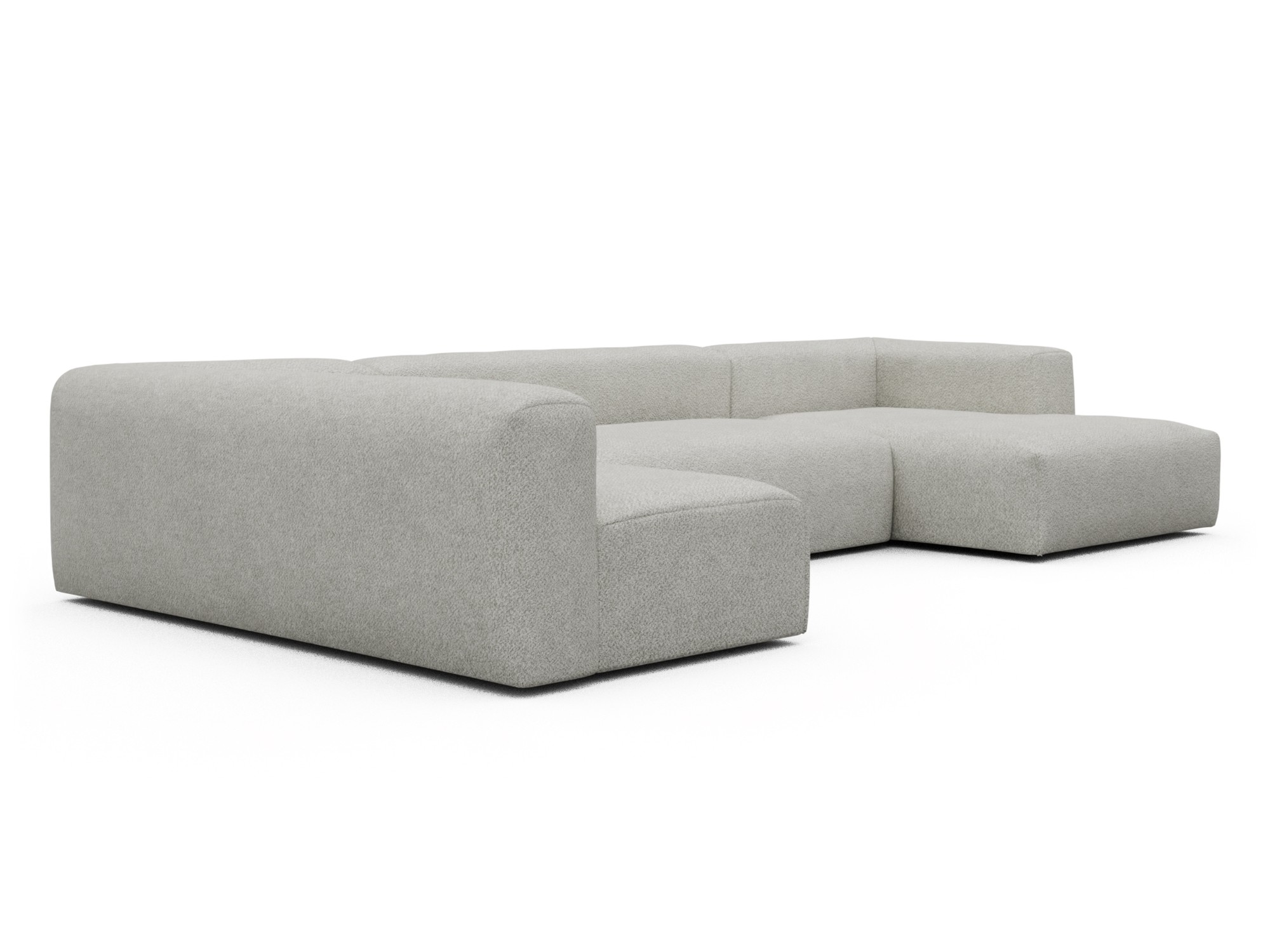 Skandi Home Wohnlandschaft Fred Chaiselongue rechts mit 2-Sitzer und lange Armlehne links Vanora-Warm-Sand moebelfaktor