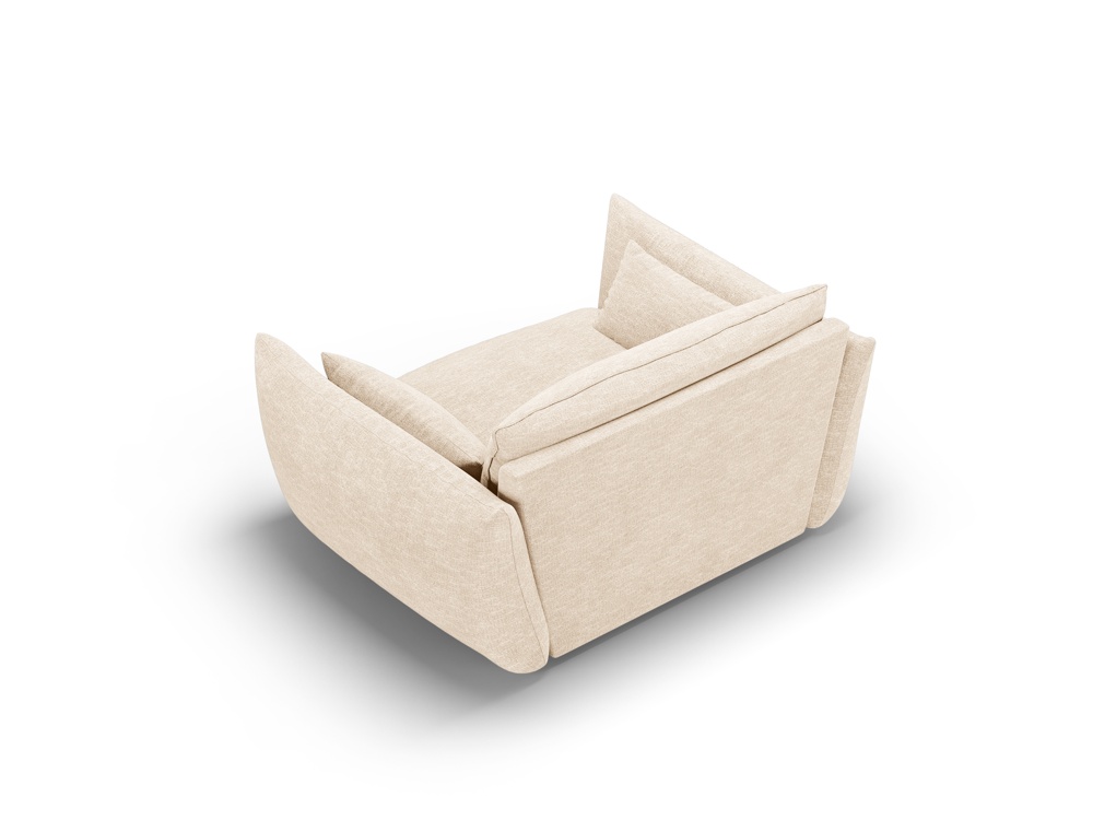 Cosmopolitan Design Sessel Matera Chenille Eden Helles Beige