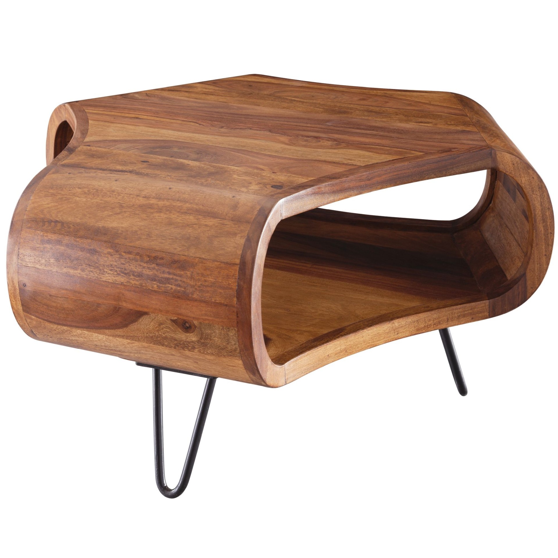 Couchtisch Broager Sheesham Massivholz 55 × 55 × 38 cm