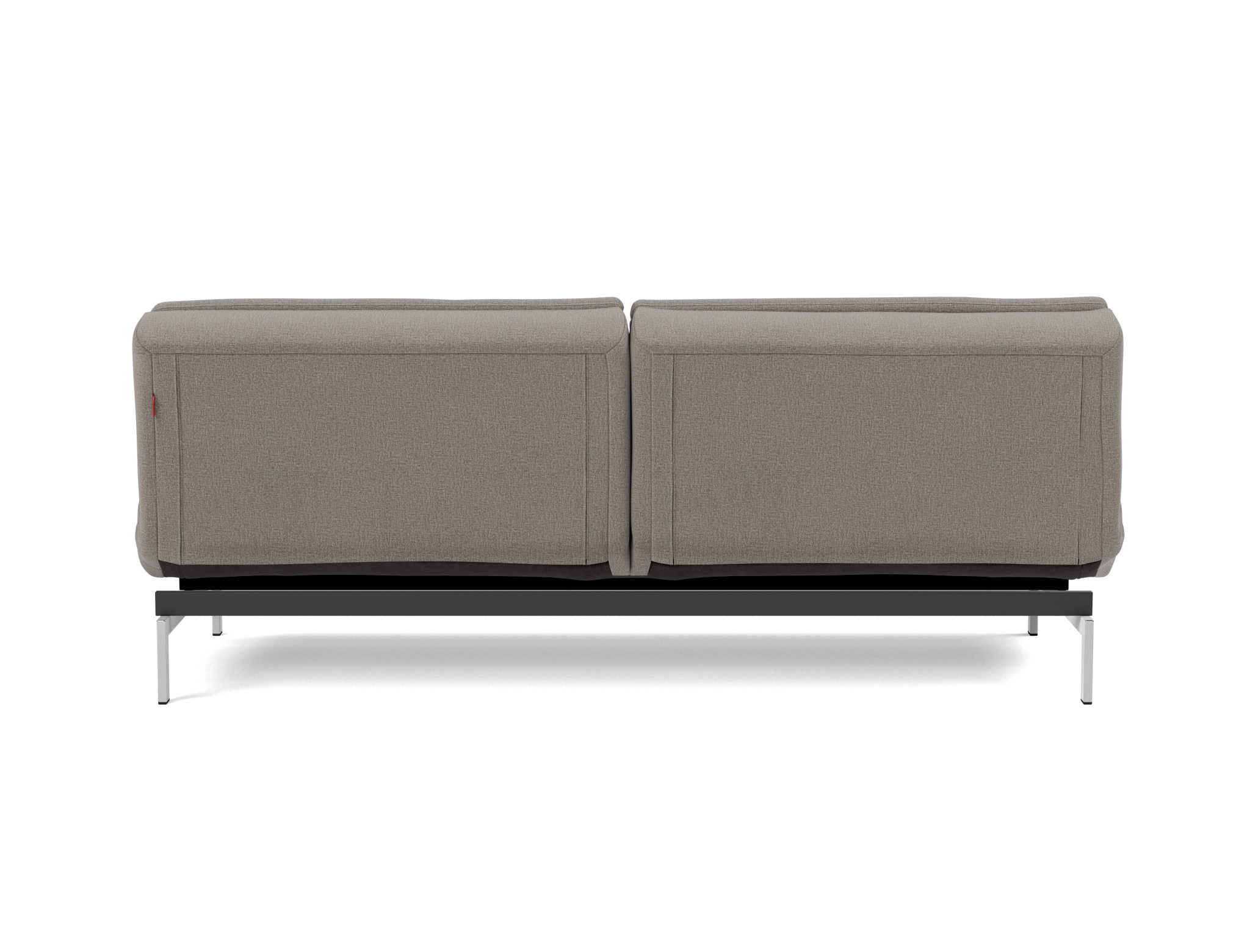 Schlafsofa Dublexo Flachgewebe Mixed Dance 521-Grey Beine Chrom