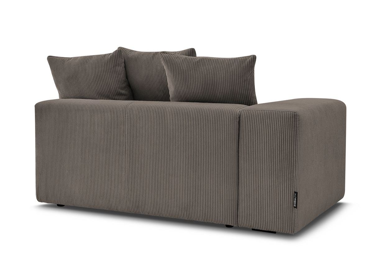Bobochic Voltaire Sofamodul 2-Sitzer 178 × 100 cm Cordsamt Taupe Ecke links