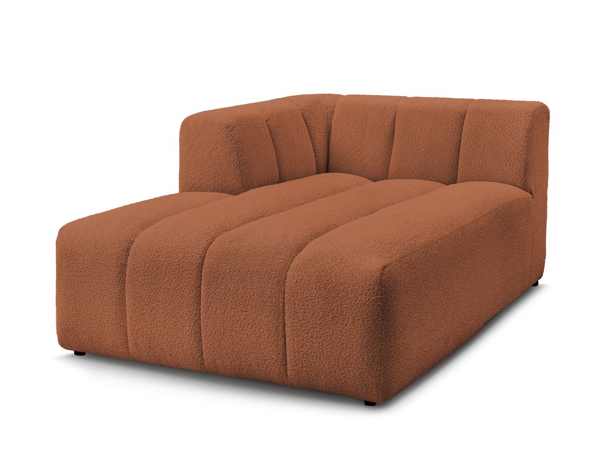 Bobochic Annecy Méridienne-Modul Bouclé-Stoff Orange Ecke links