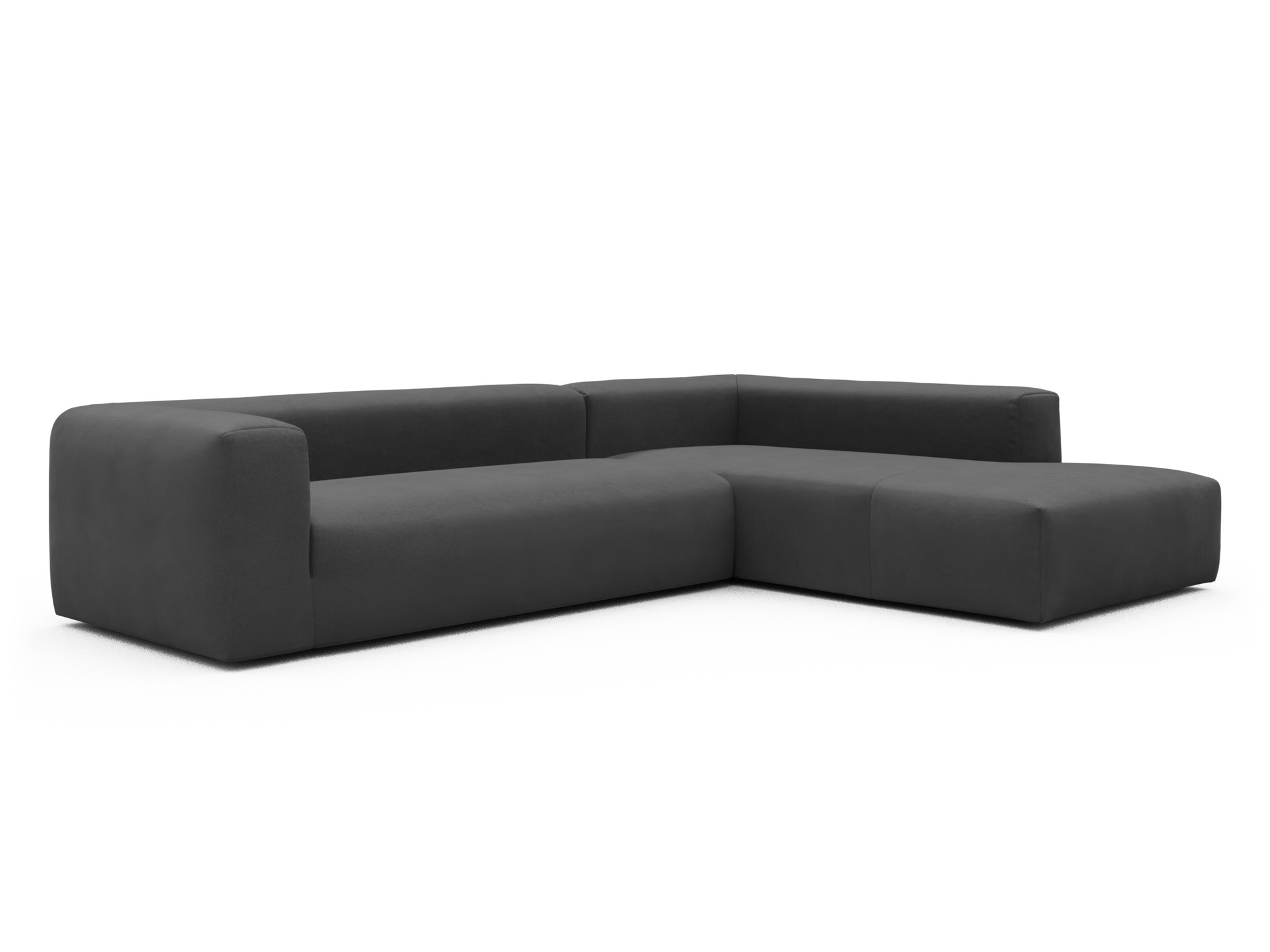 Skandi Home Ecksofa Fred Relax-Ecke rechts mit 2,5-Sitzer Satya-Zinc moebelfaktor