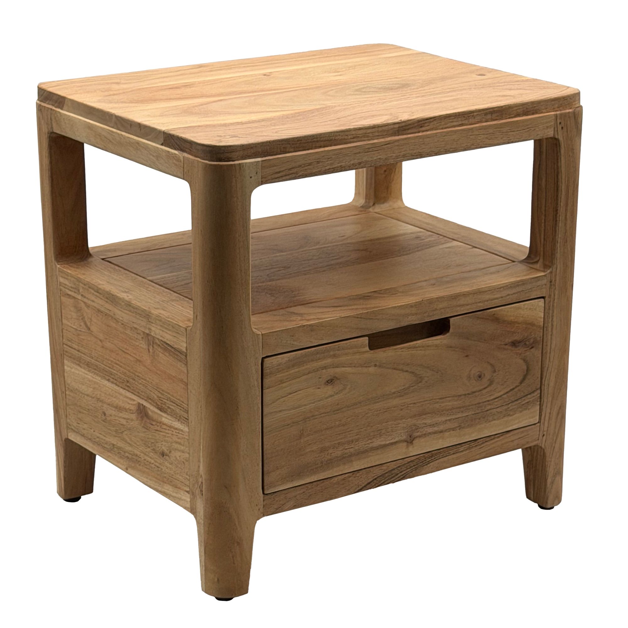 Nachttisch Slemdal Akazie Massivholz 45 × 35 × 46 cm
