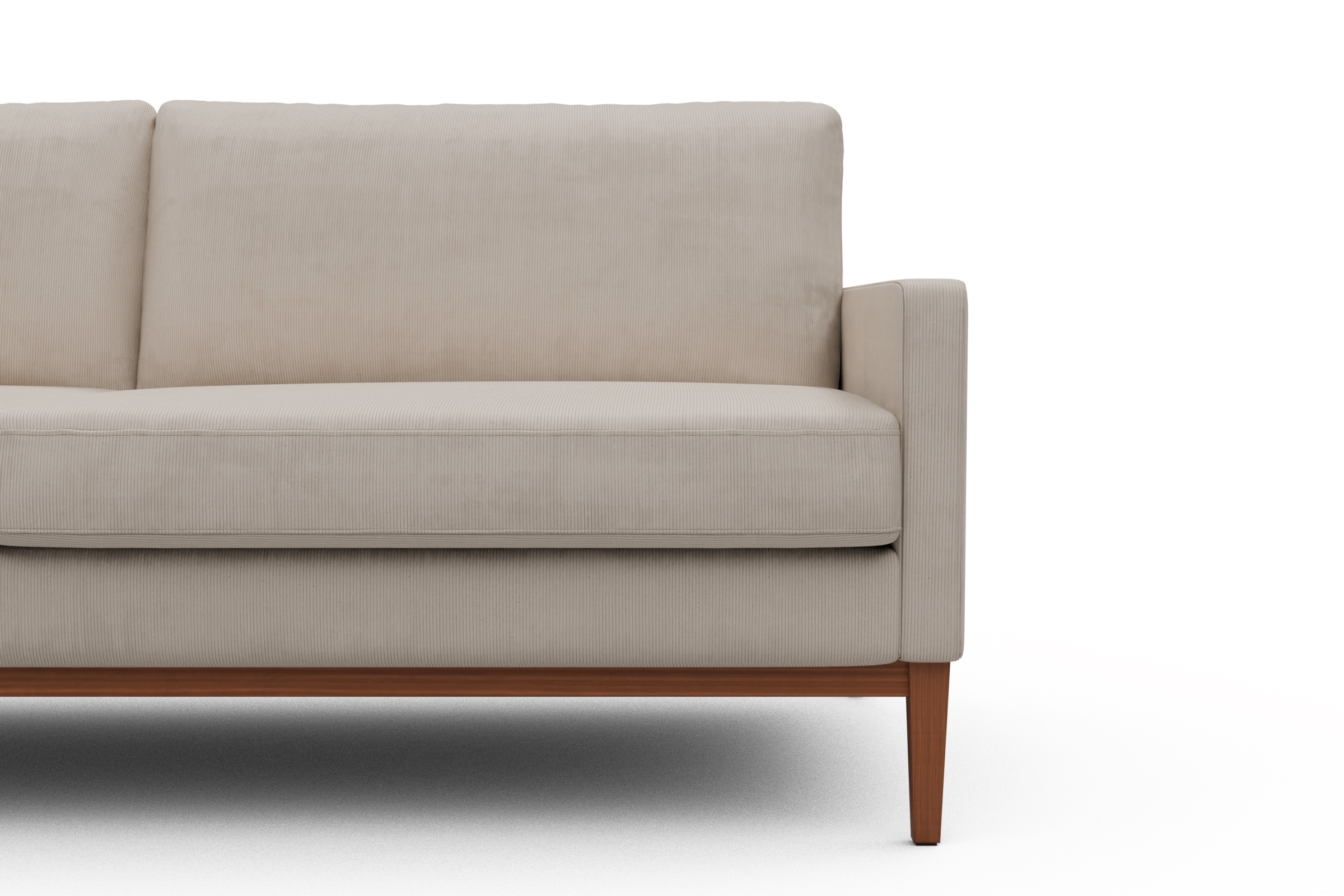 Sofa Bodo 3-Sitzer Cordufine-Off-White