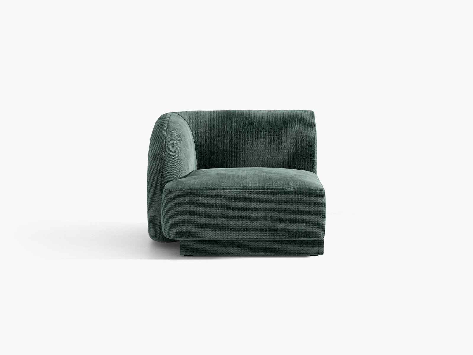 Micadoni Eckmodul Miley 1-Sitzer Links Chenille Haga Petrol