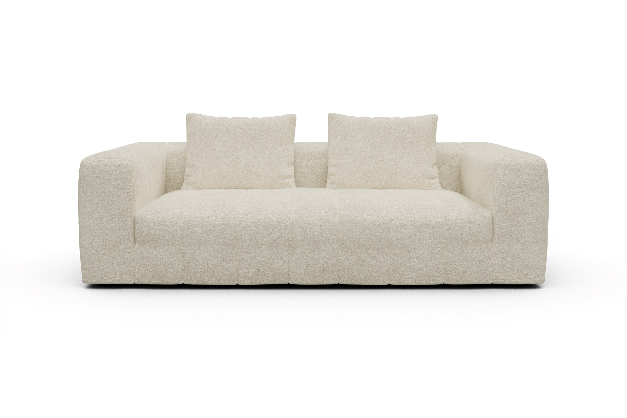 Sofa Hugo 3-Sitzer Boucle-Off-White