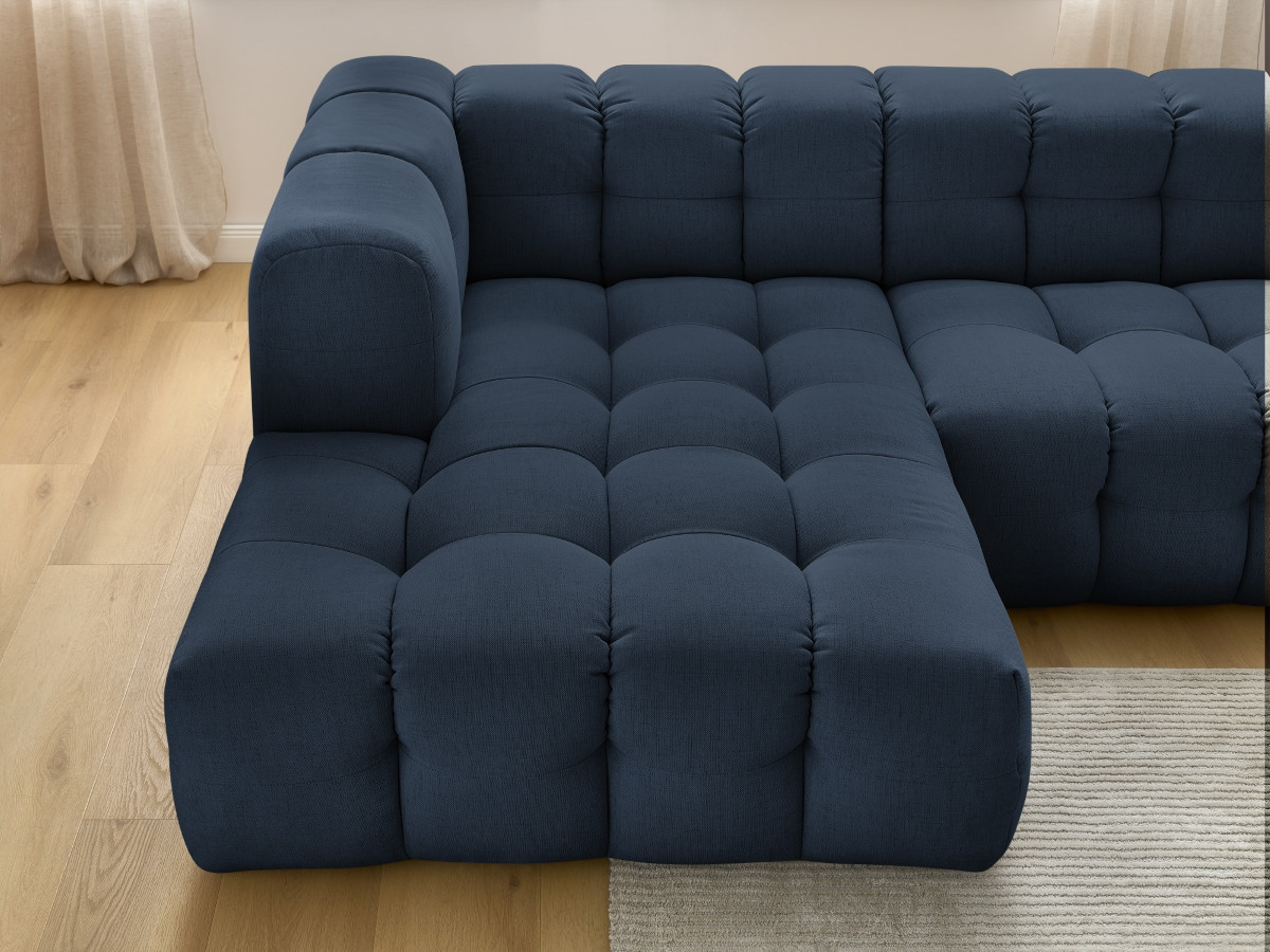 Bobochic Cloud Ecksofa 268 × 184 cm Stoff Dunkelblau