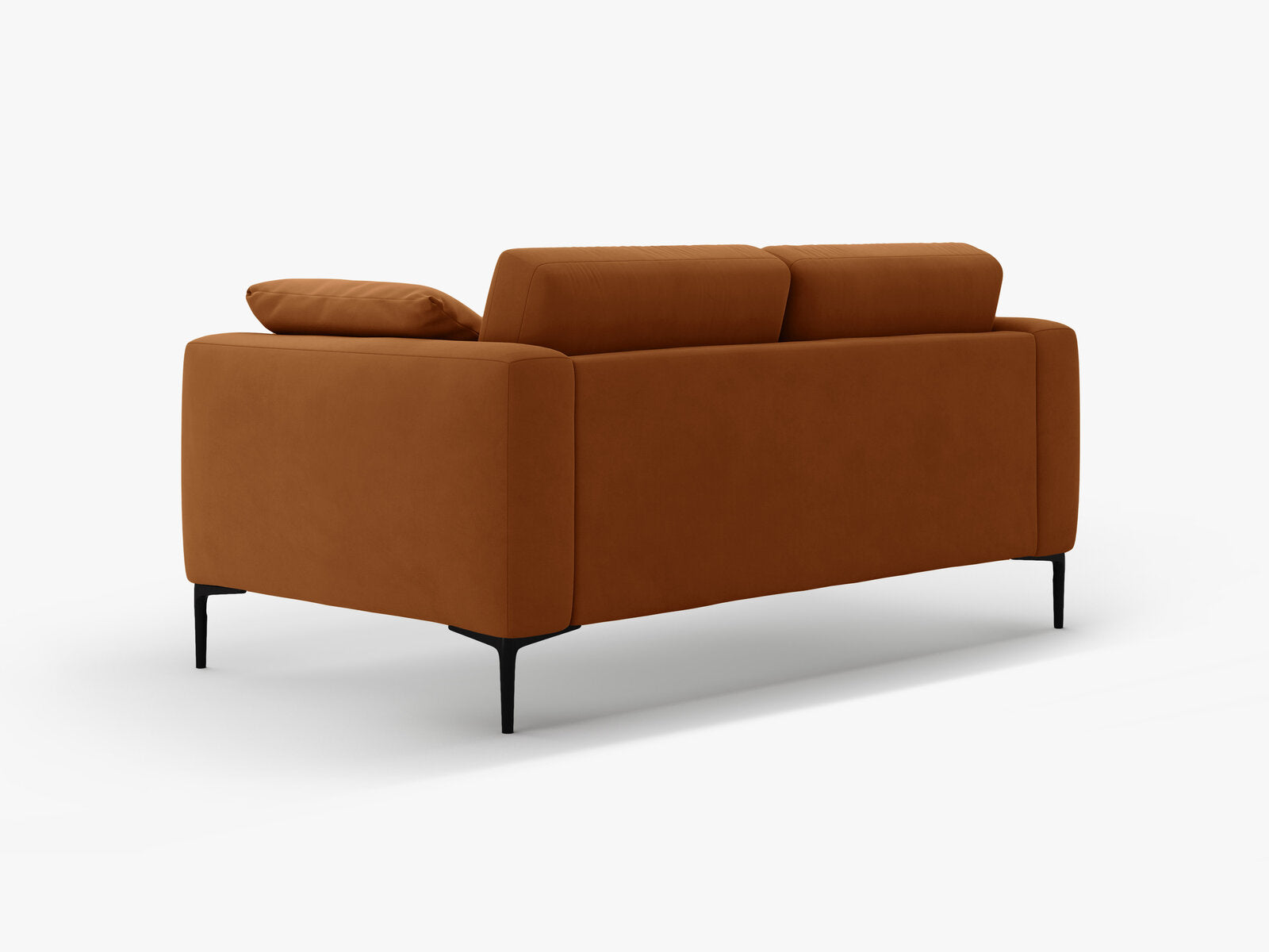 Micadoni Sofa Bemy 2-Sitzer Samt Terrakotta