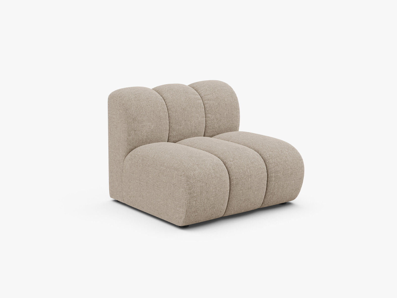 Micadoni Armloses Modul Lupine Chenille Eden Dunkelbeige