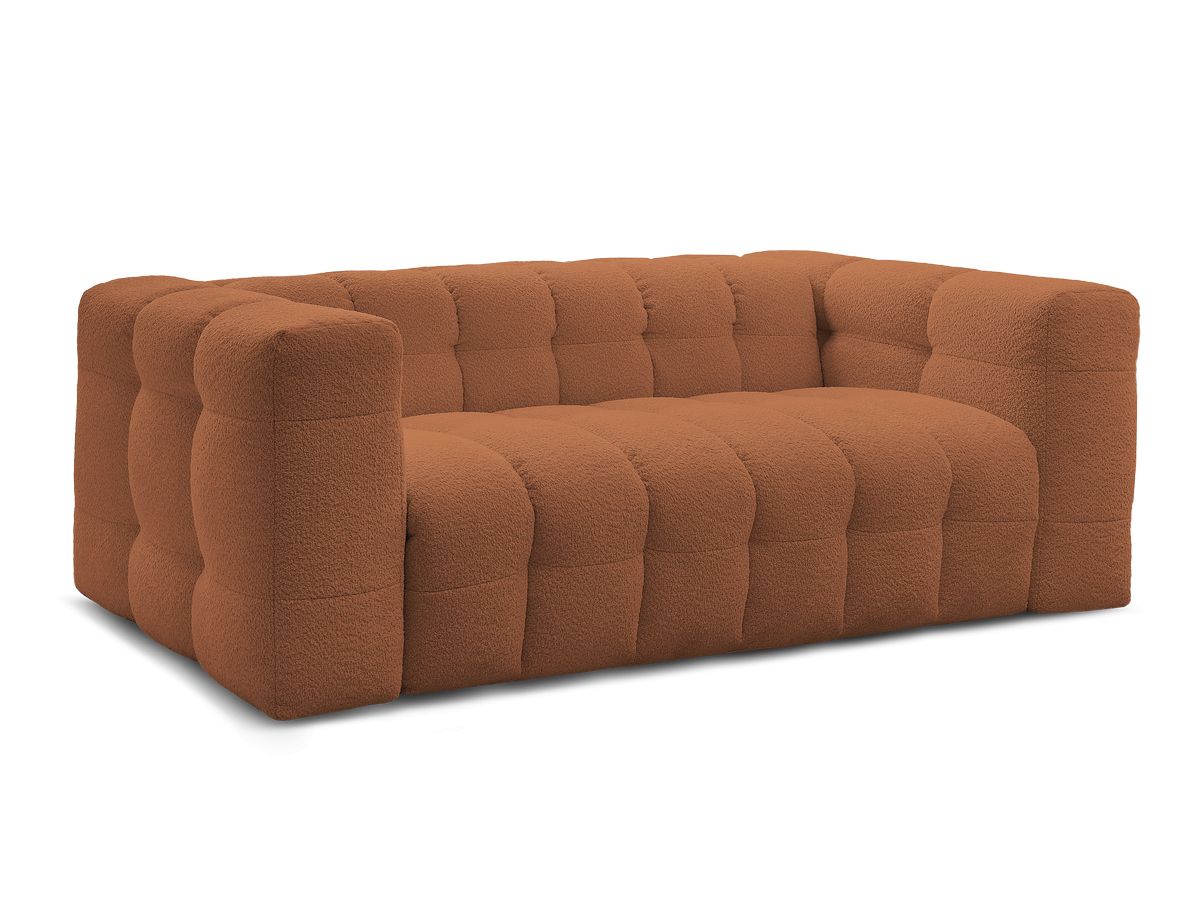 Bobochic Cloud Schlafsofa 3-Sitzer Bouclé-Stoff Orange