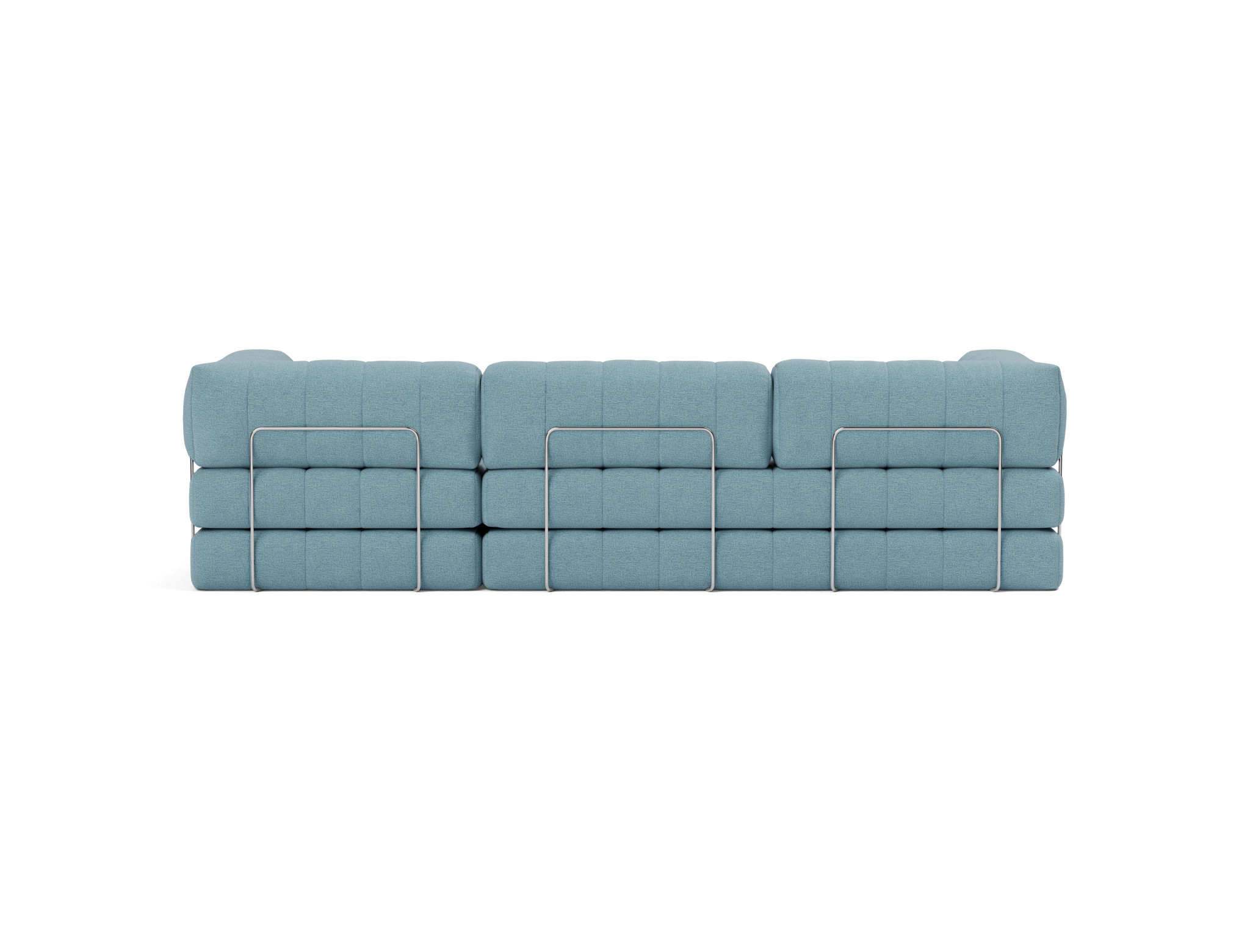 Schlafsofa CozyPad Grand mit Armlehnen Flachgewebe Mixed Dance 525-Light-Blue