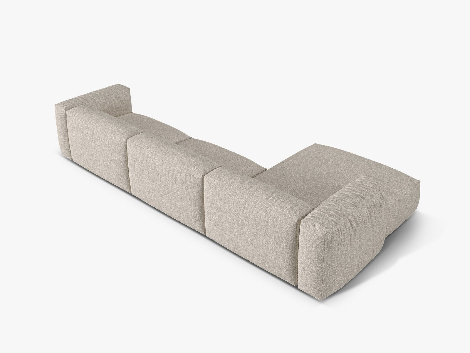 Micadoni Ecksofa Martina 3-Sitzer Links Boucle Monet Beige