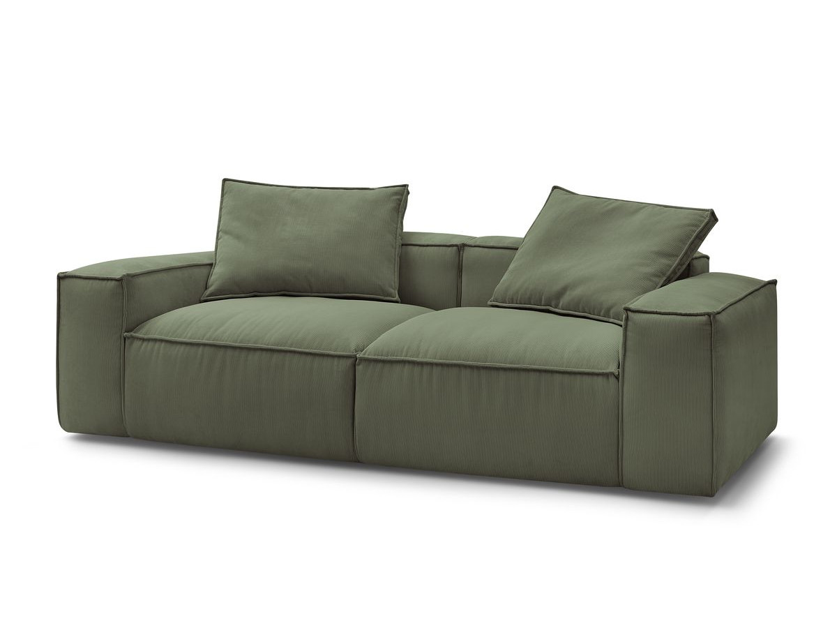 Bobochic Boheme Sofa 3-Sitzer Cordsamt Grün