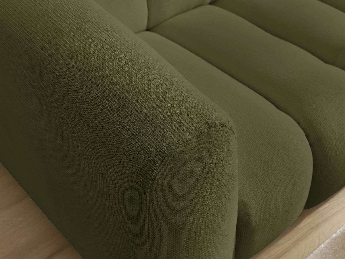 Bobochic Talia Sofa 3-Sitzer Melange-Stoff Grün