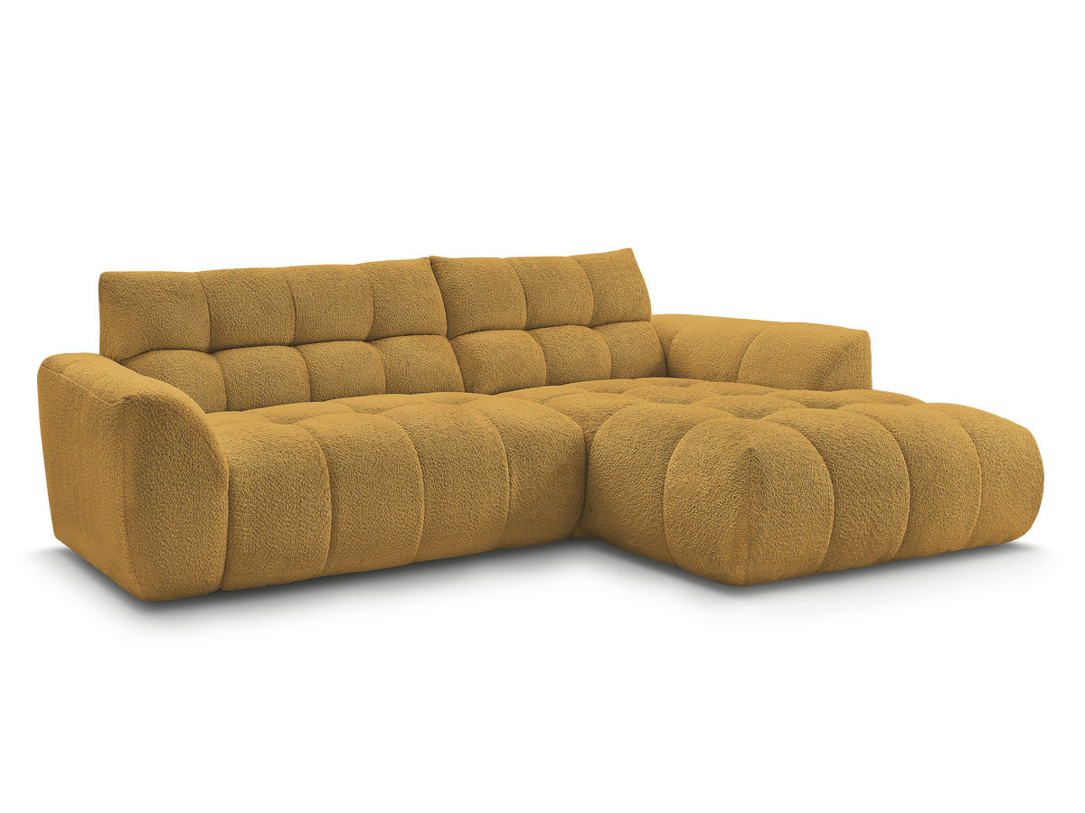 Bobochic Jaya Ecksofa Chenille Gelb Ecke rechts